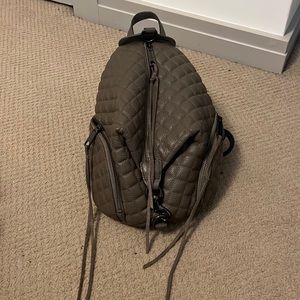 Rebecca minkoff quilted small Julian leather backpack